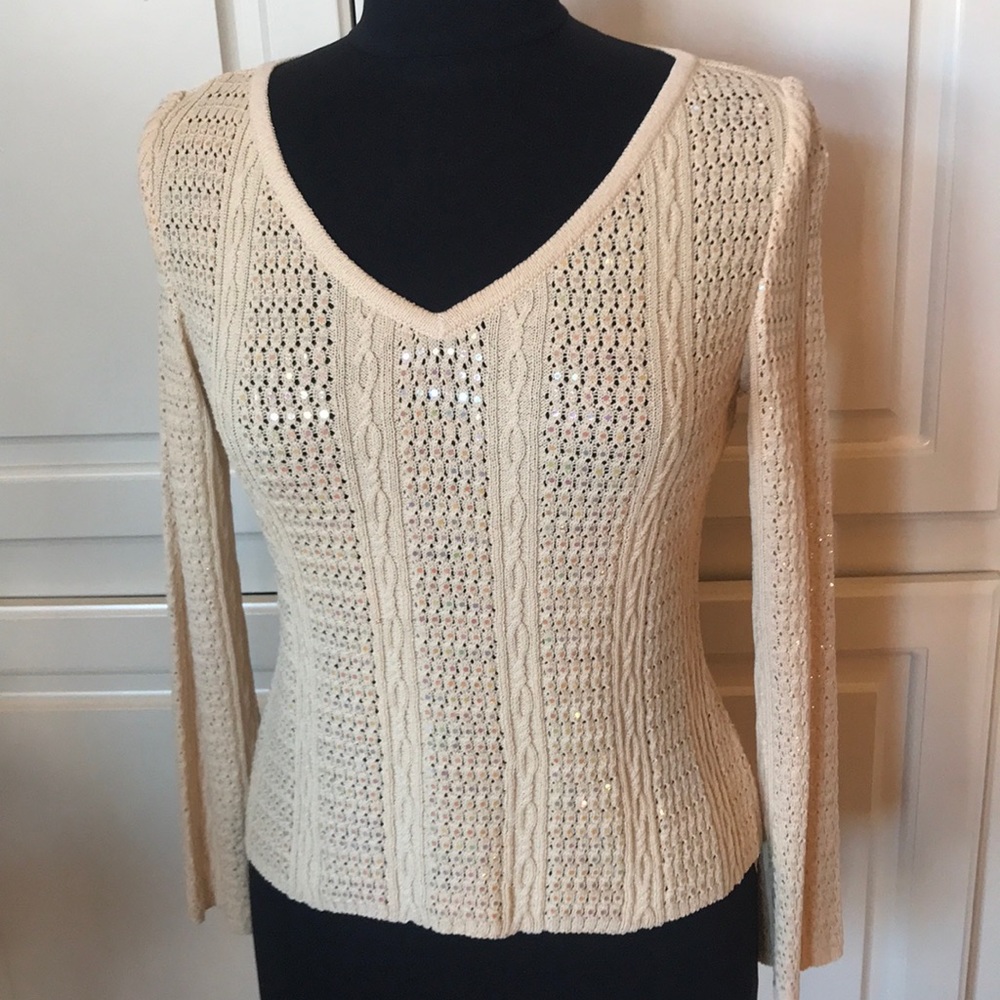 St. John Evening Sweater in Candlelight 🕯 Ivory